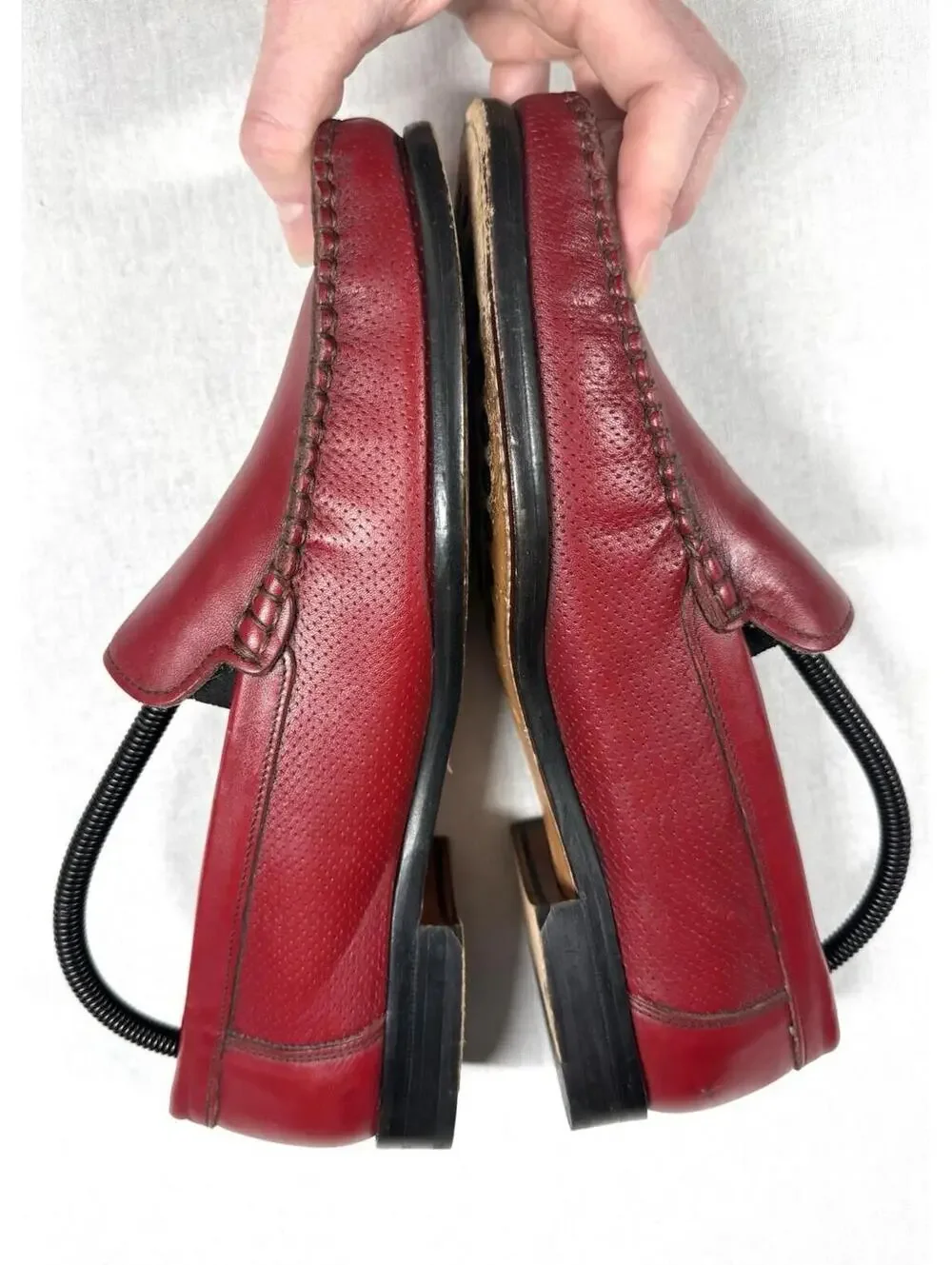 Vineyard‎ Sandro Moscoloni Murray Loafer Driver Men Sz 9.5 Red Leather Slip On